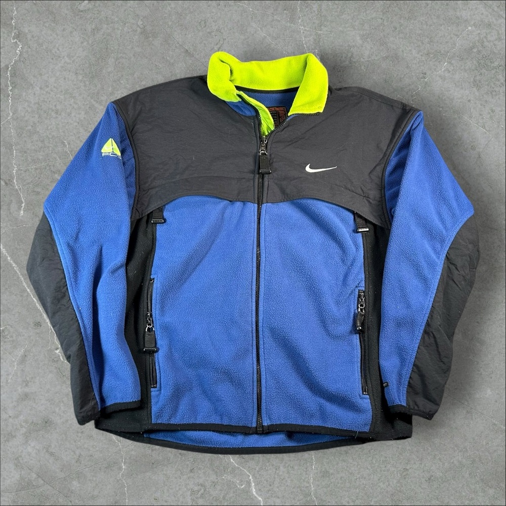 Nike ACG Blue, Black & Neon Green Performance Jacket